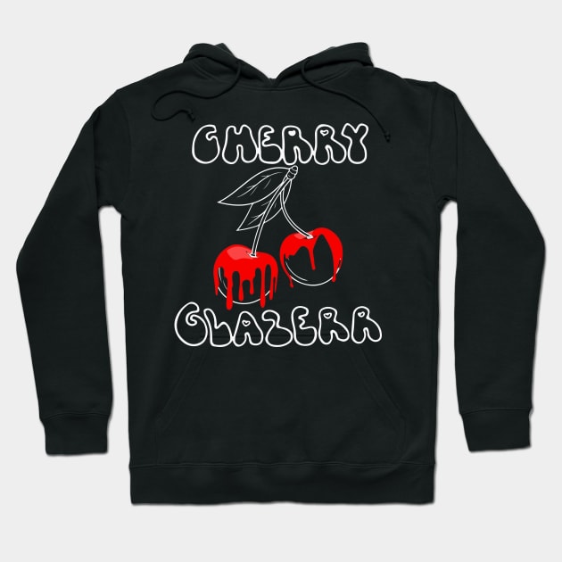 Cherry Glazerr Glazed Cherries (Dark) Hoodie by nathancowle